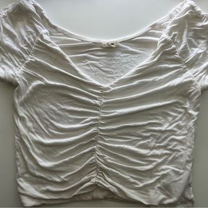 White crop top